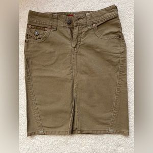 Women’s Khaki Denim skirt